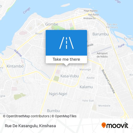 Rue De Kasangulu map