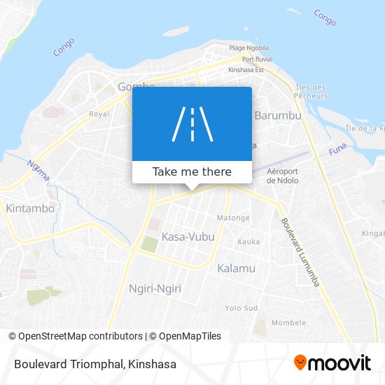Boulevard Triomphal map