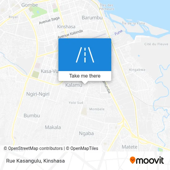 Rue Kasangulu map