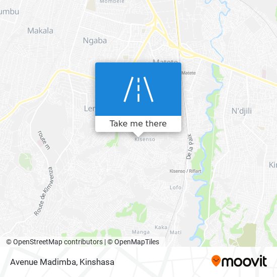 Avenue Madimba map