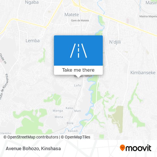 Avenue Bohozo map