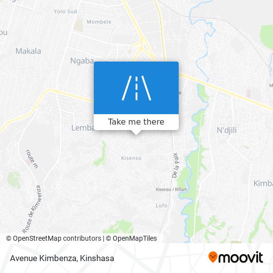 Avenue Kimbenza map