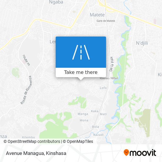 Avenue Managua map