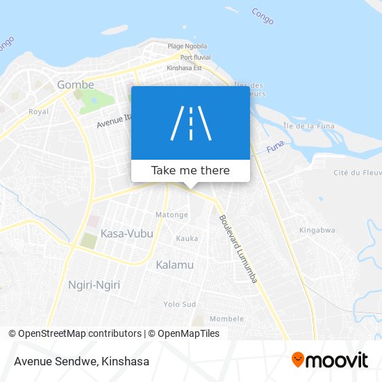 Avenue Sendwe map