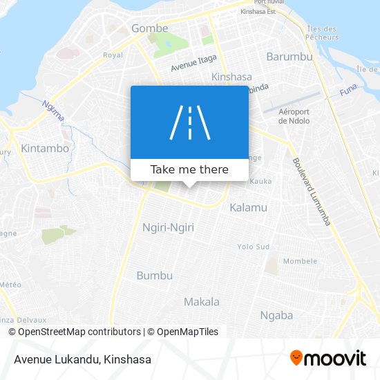 Avenue Lukandu map