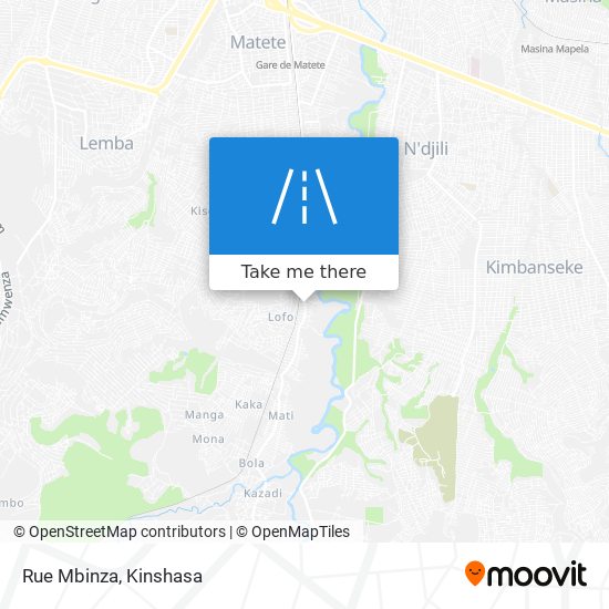 Rue Mbinza map