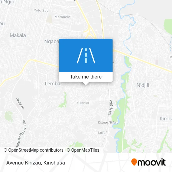 Avenue Kinzau map