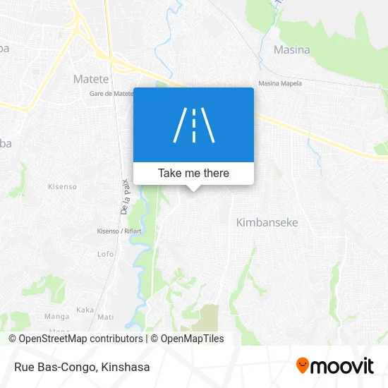 Rue Bas-Congo map