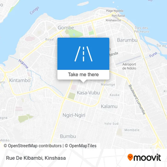 Rue De Kibambi map