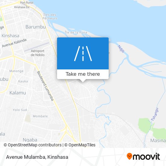 Avenue Mulamba map