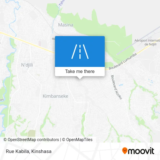 Rue Kabila map