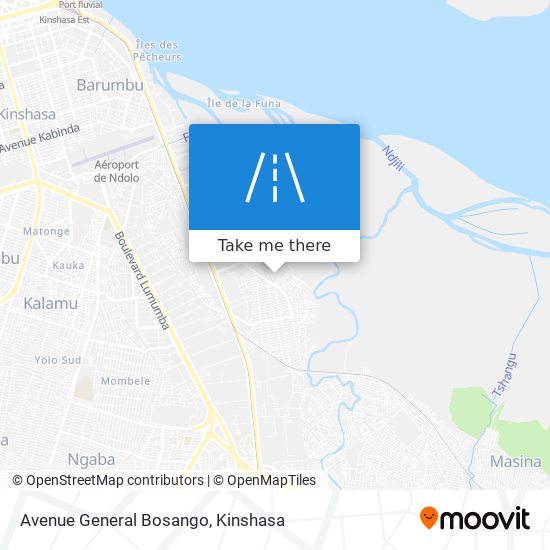 Avenue General Bosango map