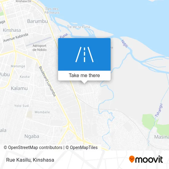 Rue Kasilu map