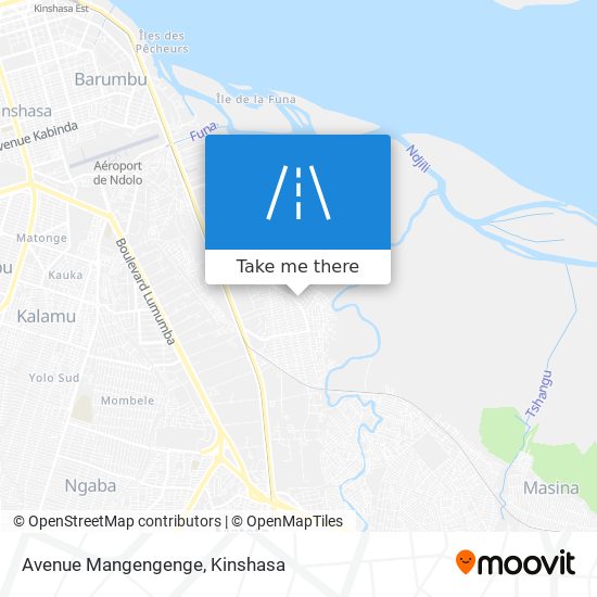 Avenue Mangengenge map