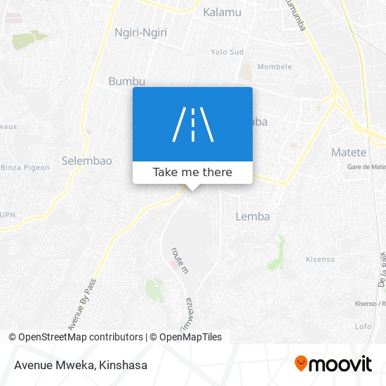 Avenue Mweka map