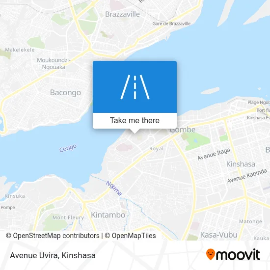 Avenue Uvira map