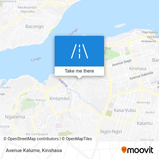 Avenue Kalume map