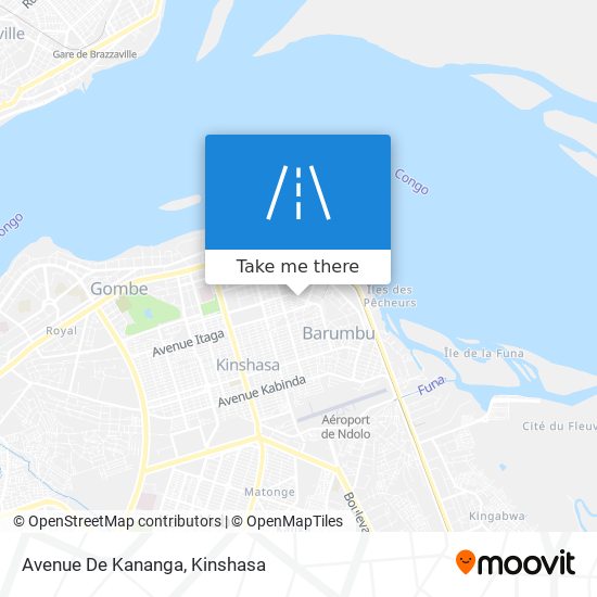 Avenue De Kananga map