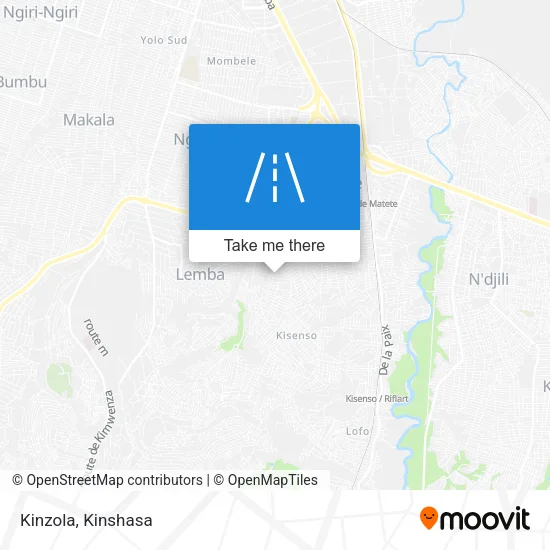 Kinzola map