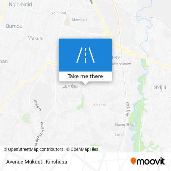 Avenue Mukueti map