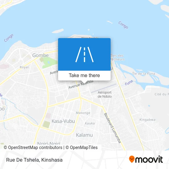 Rue De Tshela map
