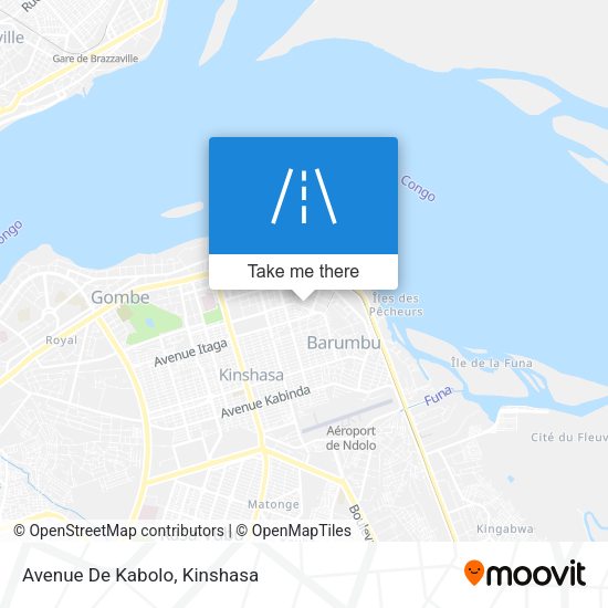 Avenue De Kabolo map