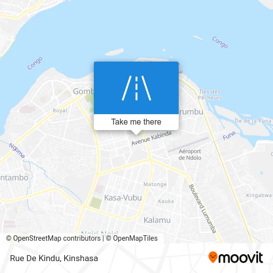 Rue De Kindu map