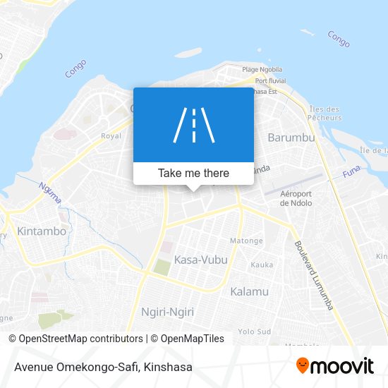 Avenue Omekongo-Safi map