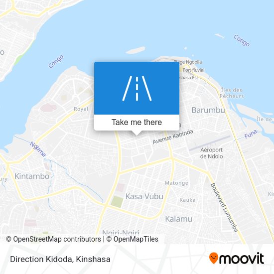 Direction Kidoda map
