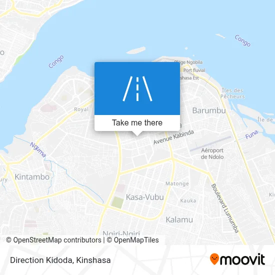 Direction Kidoda map