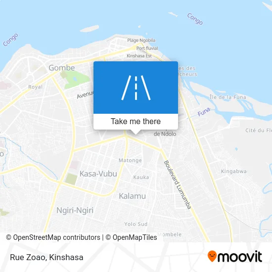 Rue Zoao map