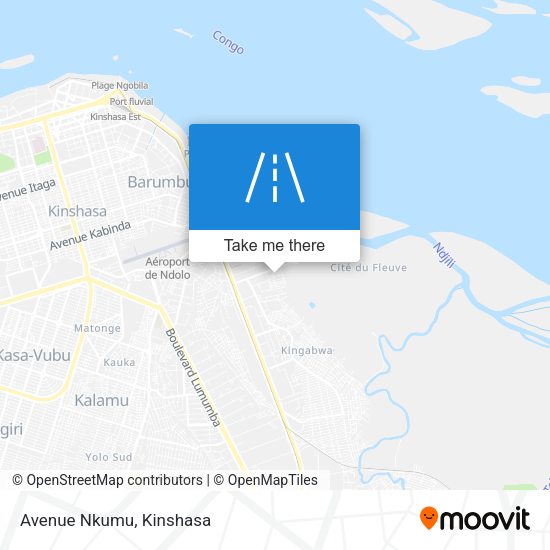 Avenue Nkumu map