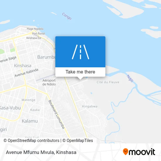 Avenue Mfumu Mvula map