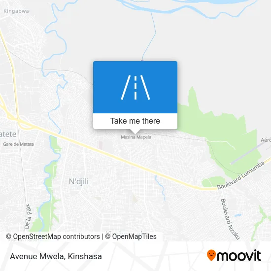 Avenue Mwela map
