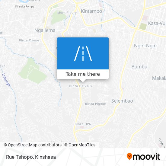 Rue Tshopo map