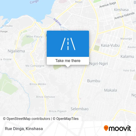 Rue Dinga map