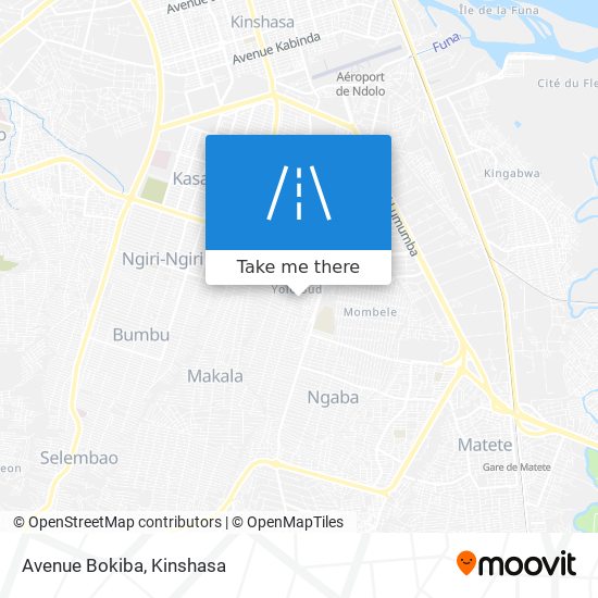 Avenue Bokiba map