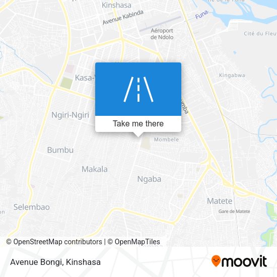 Avenue Bongi map