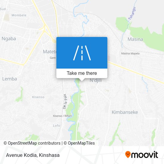 Avenue Kodia map