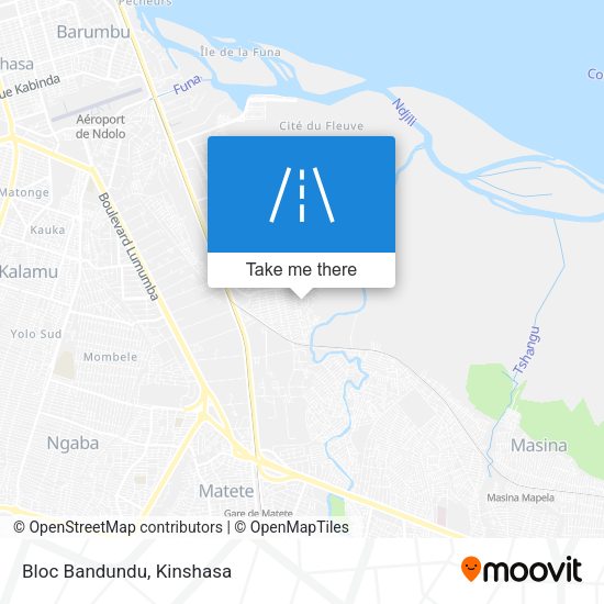 Bloc Bandundu map