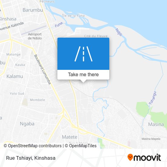 Rue Tshiayi map