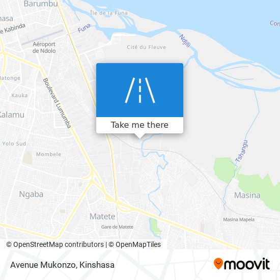 Avenue Mukonzo map