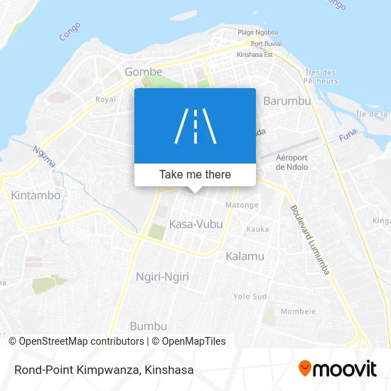 Rond-Point Kimpwanza map