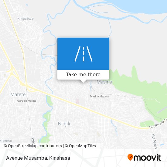 Avenue Musamba map