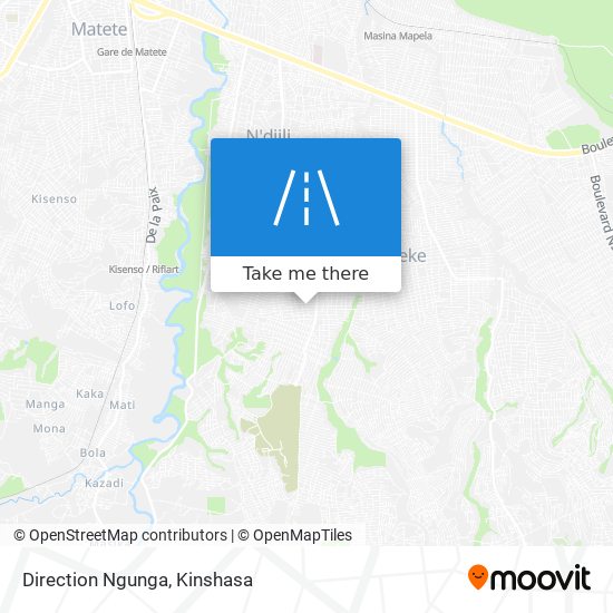 Direction Ngunga map