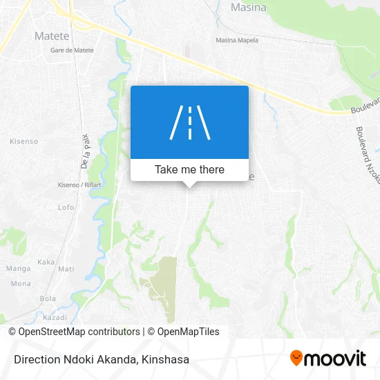 Direction Ndoki Akanda map