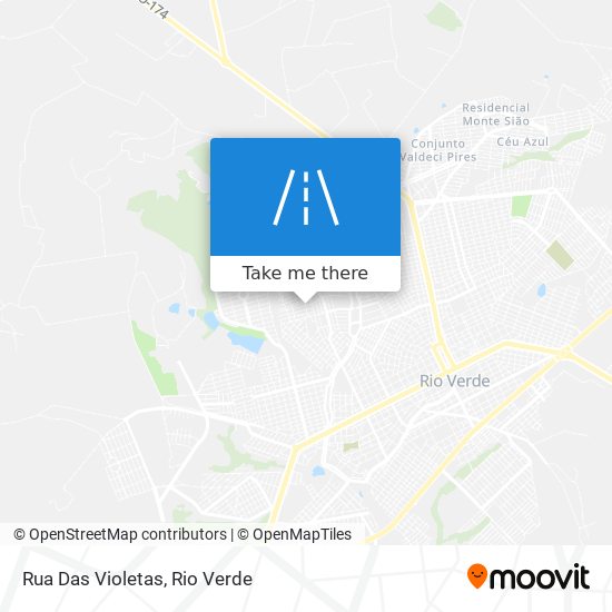 Rua Das Violetas map
