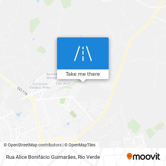 Rua Alice Bonifácio Guimarães map