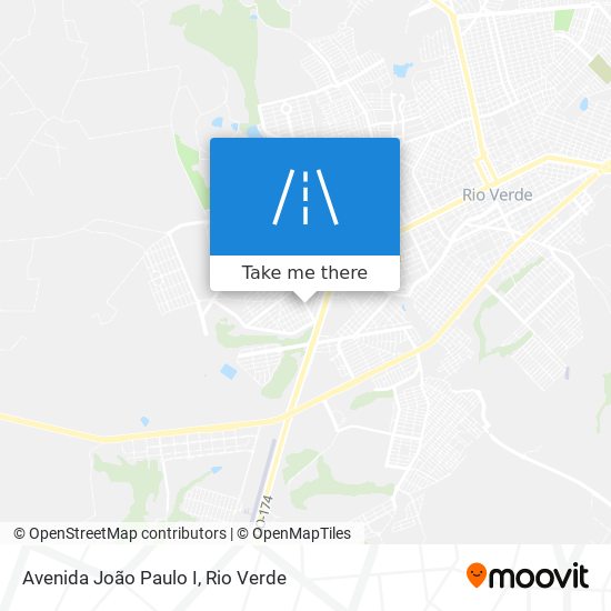 Mapa Avenida João Paulo I