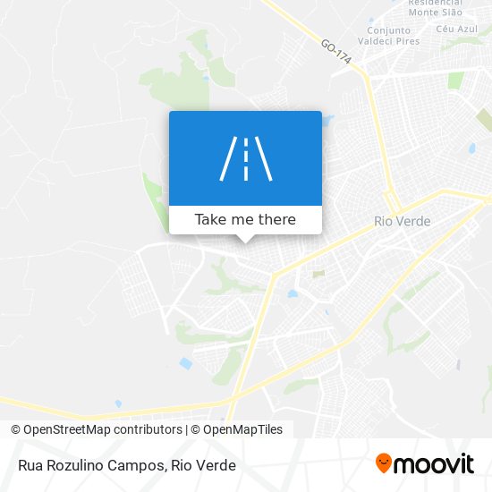 Mapa Rua Rozulino Campos